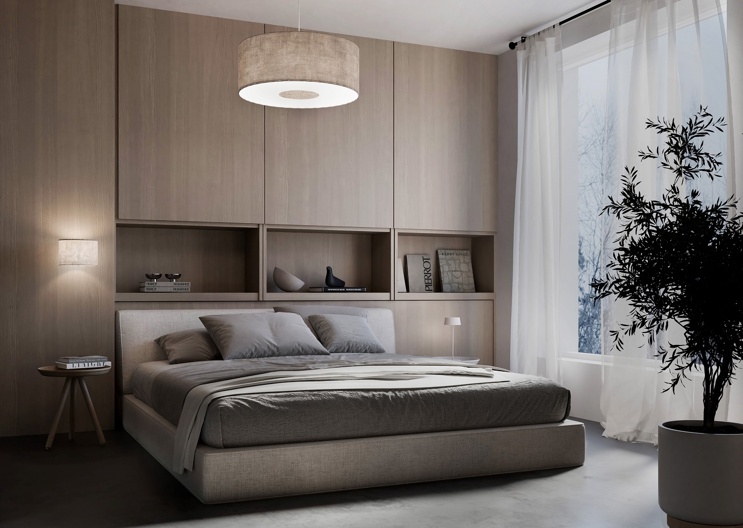 Nowodvorski Lighting, lampy z abażurem z tkaniny, Cedro