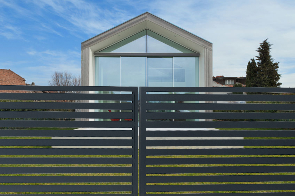 ​Panel ogrodzeniowy jest pokryty powłoką antykorozyjną i malowany proszkowo. Dzięki temu wykazuje odpowiednią trwałość i odporność na czynniki atmosferyczne (fot. FORTLOOK)