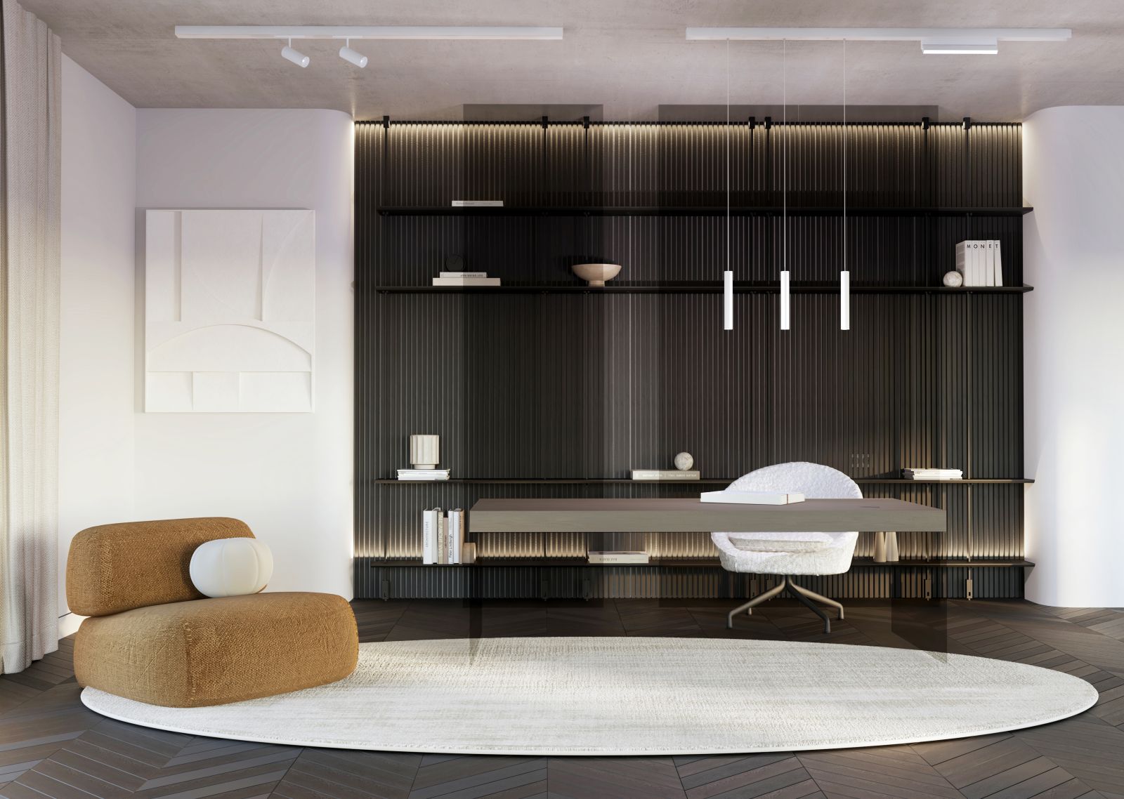 Umiejętne połączenie trzech warstw oświetlenia pozwala stworzyć wielowymiarową, elastyczną aranżację (fot. Nowodvorski Lighting)