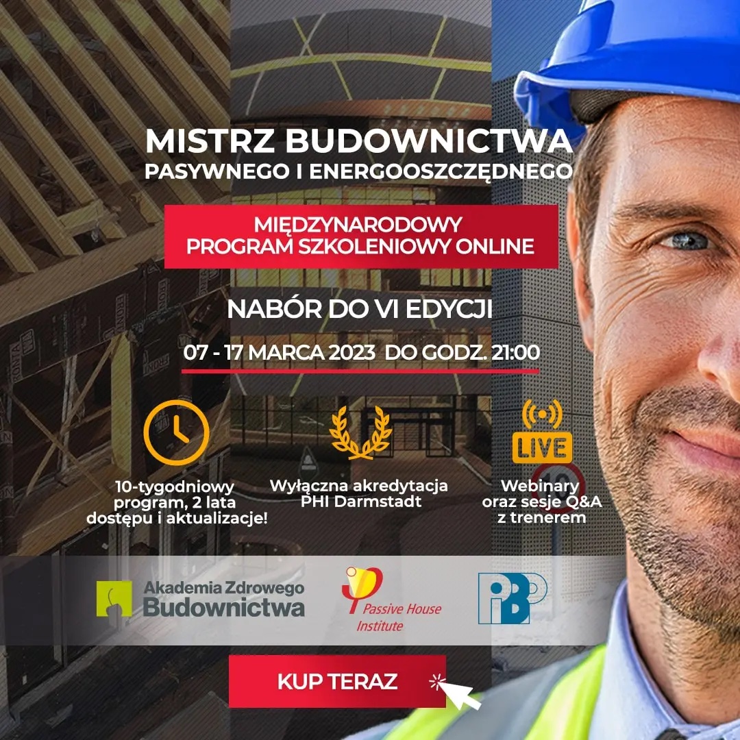 Mistrz Budownictwa Pasywnego i Energooszczędnego