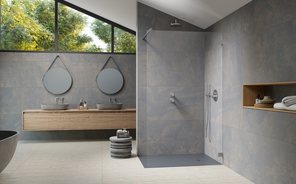 Uniwersalność Brushed Nickel oznacza, że pasuje do łazienek nowoczesnych, stylizowanych w duchu retro, a nawet do tak modnego dziś modernizmu (fot. Radaway)