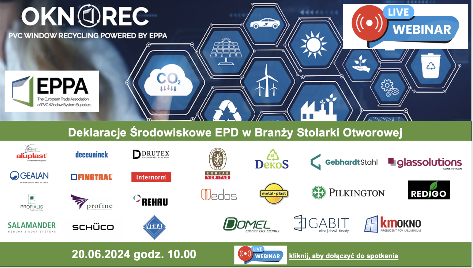 Webinar OKNOREC - deklaracje środowiskowe EPD