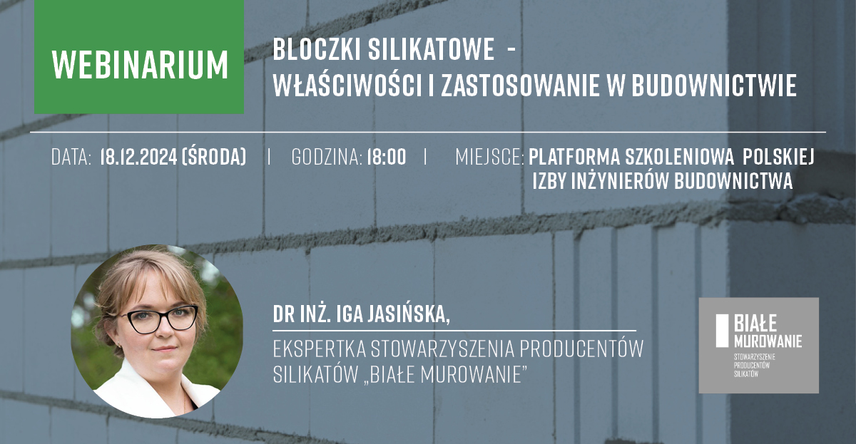 Webinarium: Bloczki silikatowe - właściwości i zastosowanie