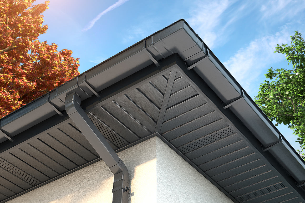 Szeroki wachlarz kolorystyczny ułatwia dopasowanie podbitki do dachu i innych elementów budynku, łącząc je w harmonijną i spójną całość (fot. GALECO)